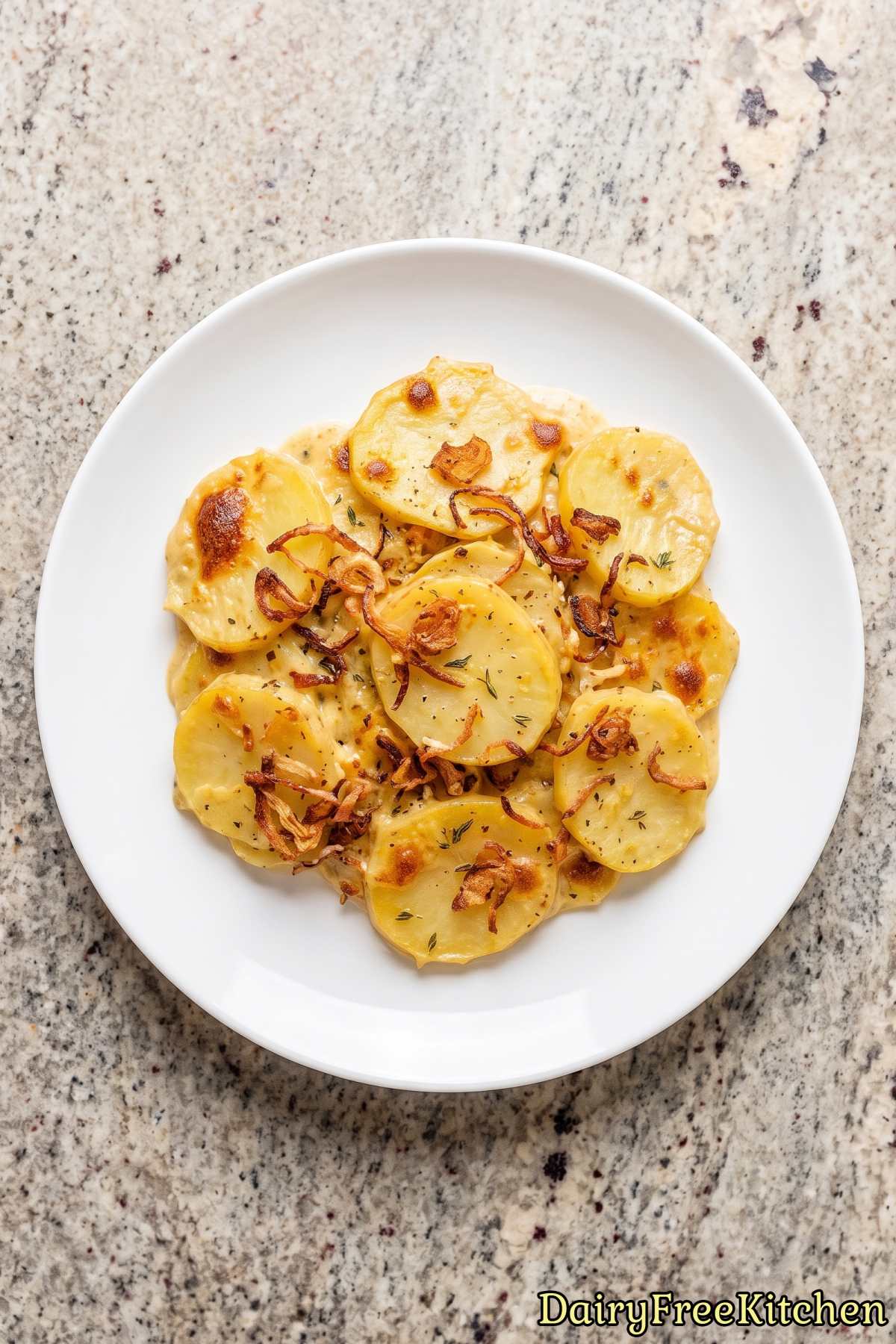 Rich and creamy dairy free potato dish