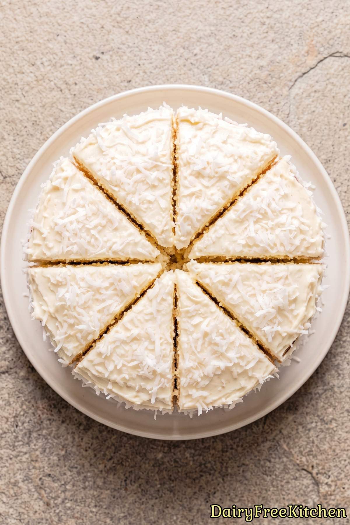 Classic Southern coconut cake, dairy free