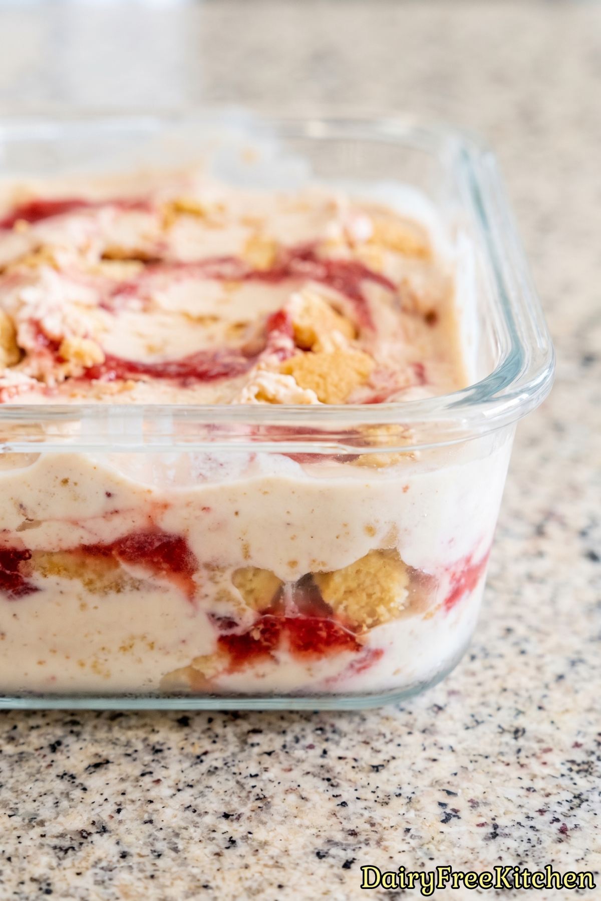 Irresistible dairy free strawberry crunch