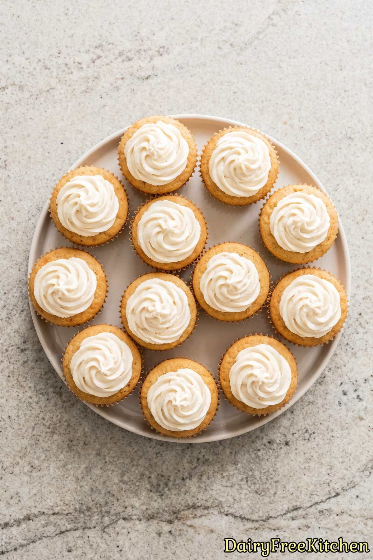 Simple dairy free vanilla cupcake recipe