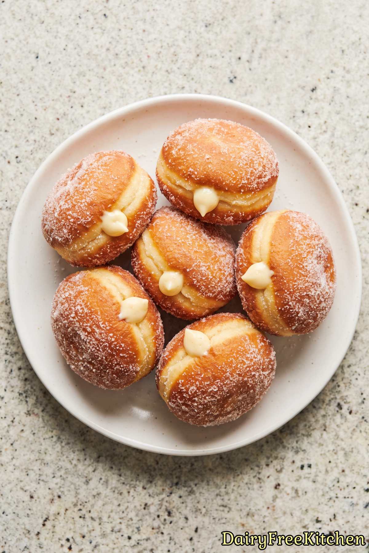 Easy dairy free vanilla cream donut recipe