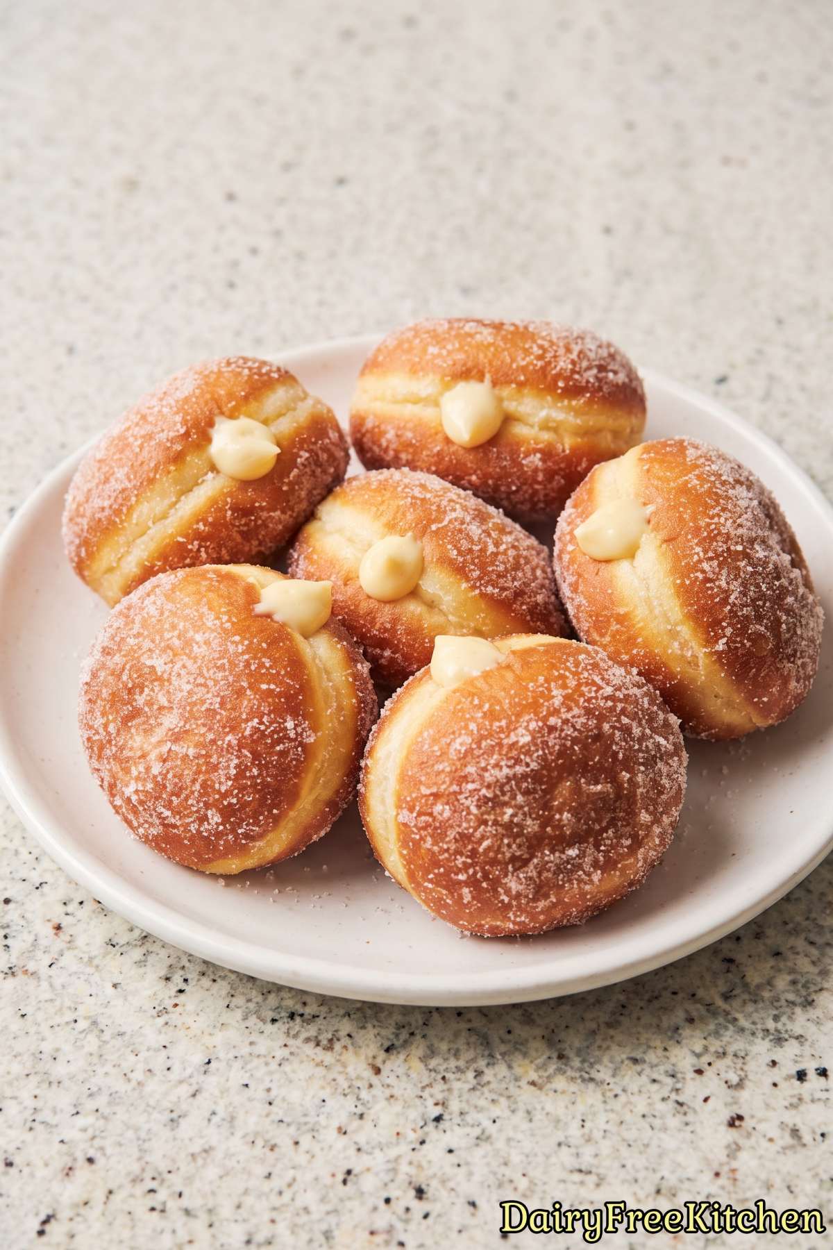 Classic vanilla cream dairy free doughnuts