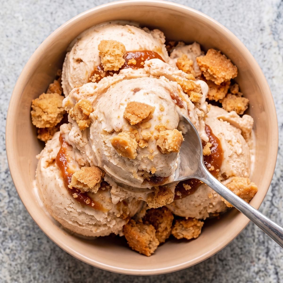 Dairy Free Apple Cider Donut Ice Cream