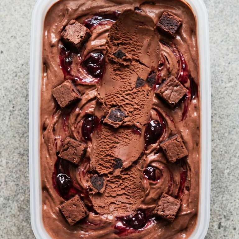 Dairy Free Black Forest Ice Cream
