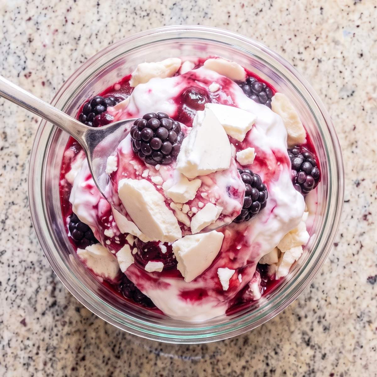 Dairy Free Blackberry Eton Mess