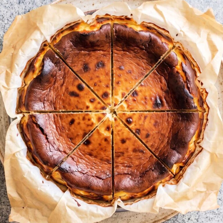 Dairy Free Burnt Basque Cheesecake