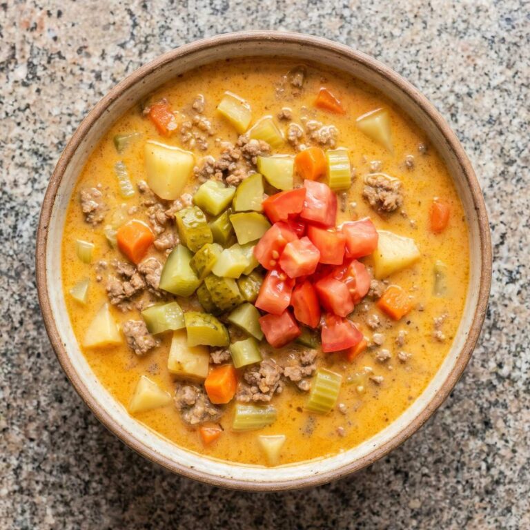 Dairy Free Cheeseburger Soup