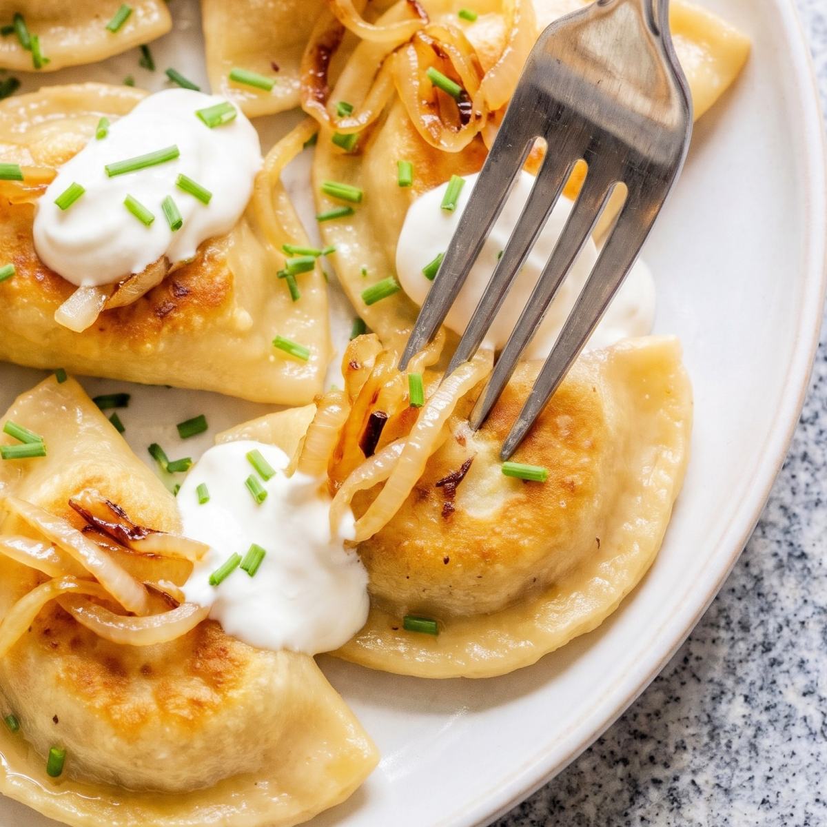 Dairy Free Cheesy Potato Pierogi