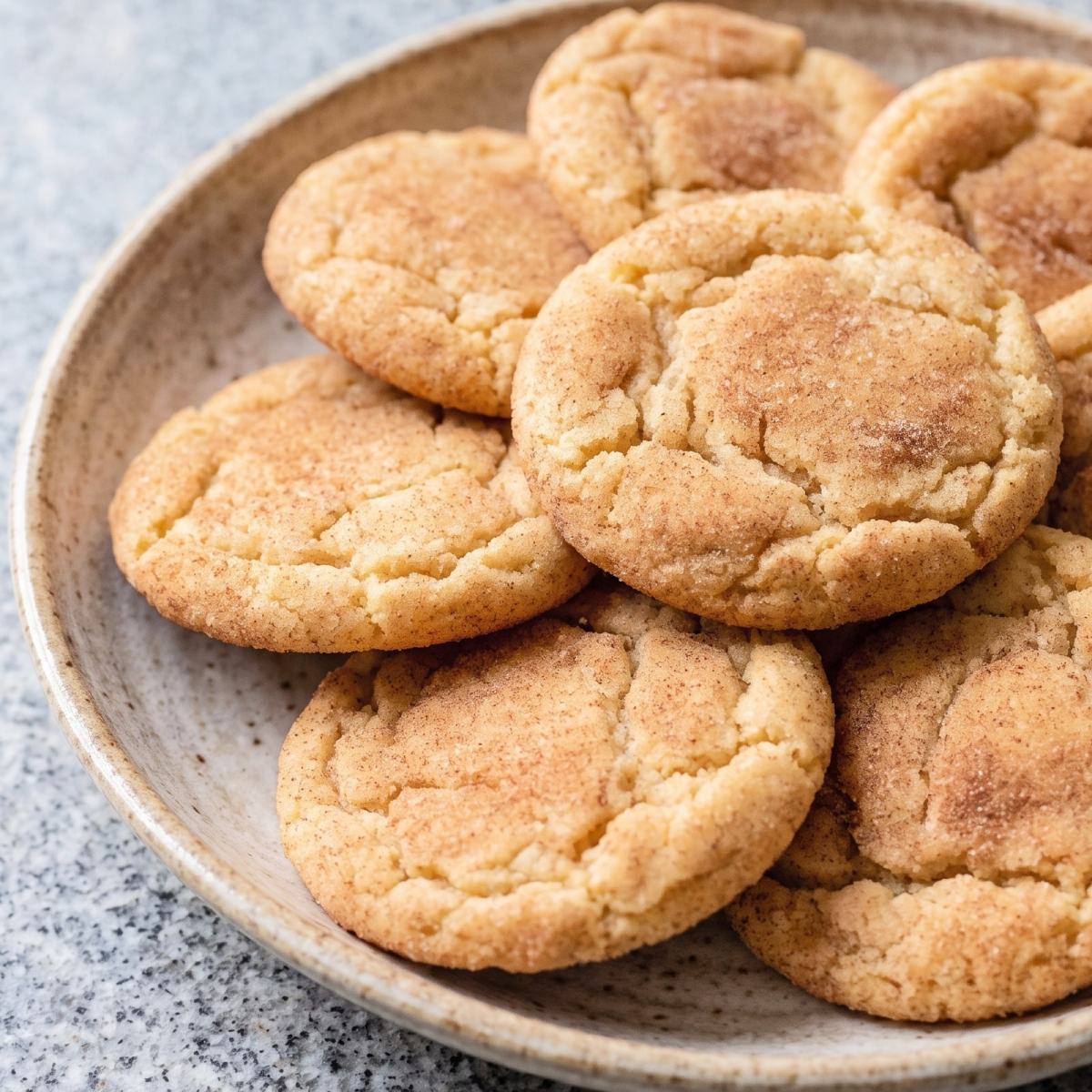 Dairy Free Chewy Snickerdoodles