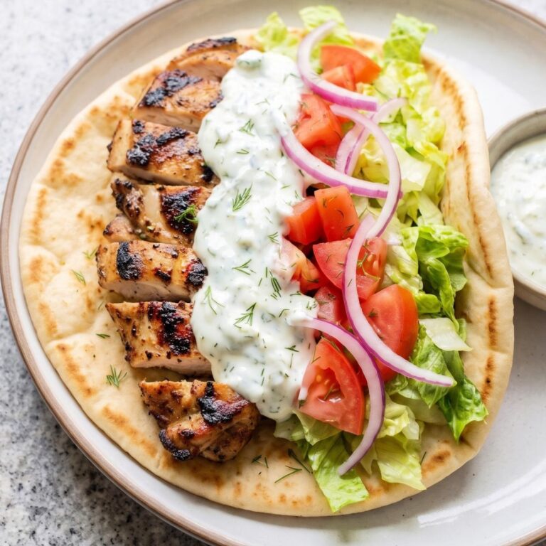 Dairy Free Chicken Gyros with Tzatziki