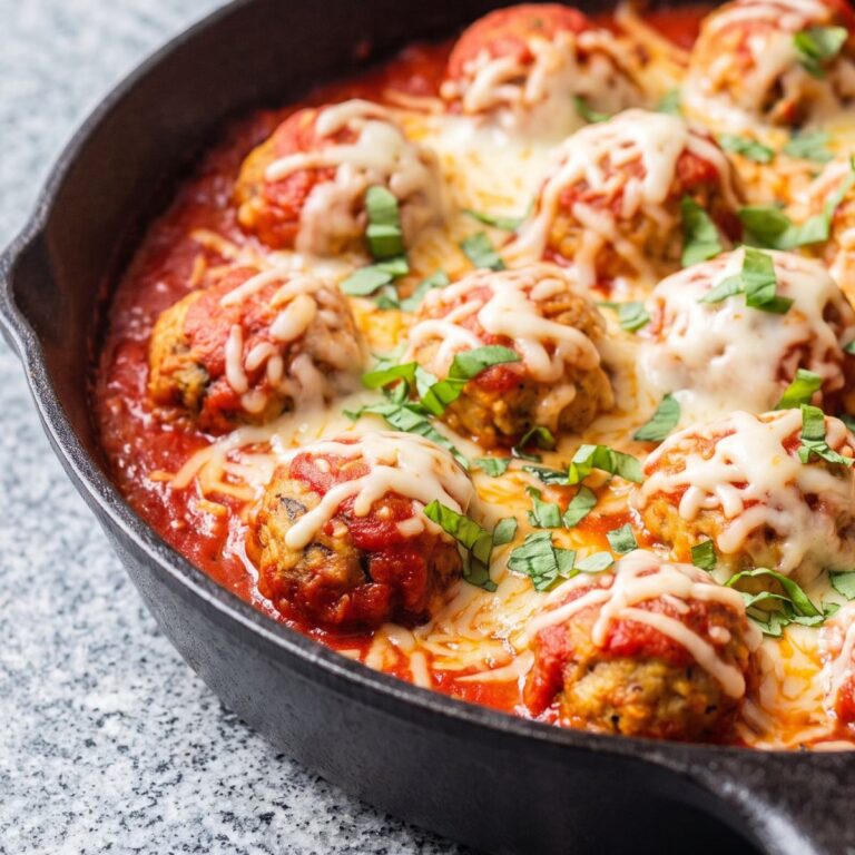 Dairy Free Chicken Parmesan Meatballs
