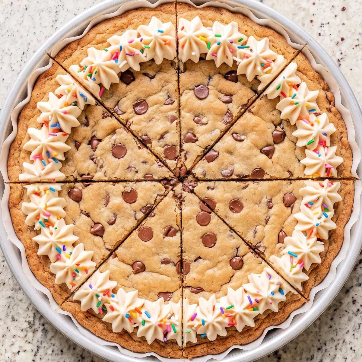 Dairy Free Chocolate Chip Cookie Cake