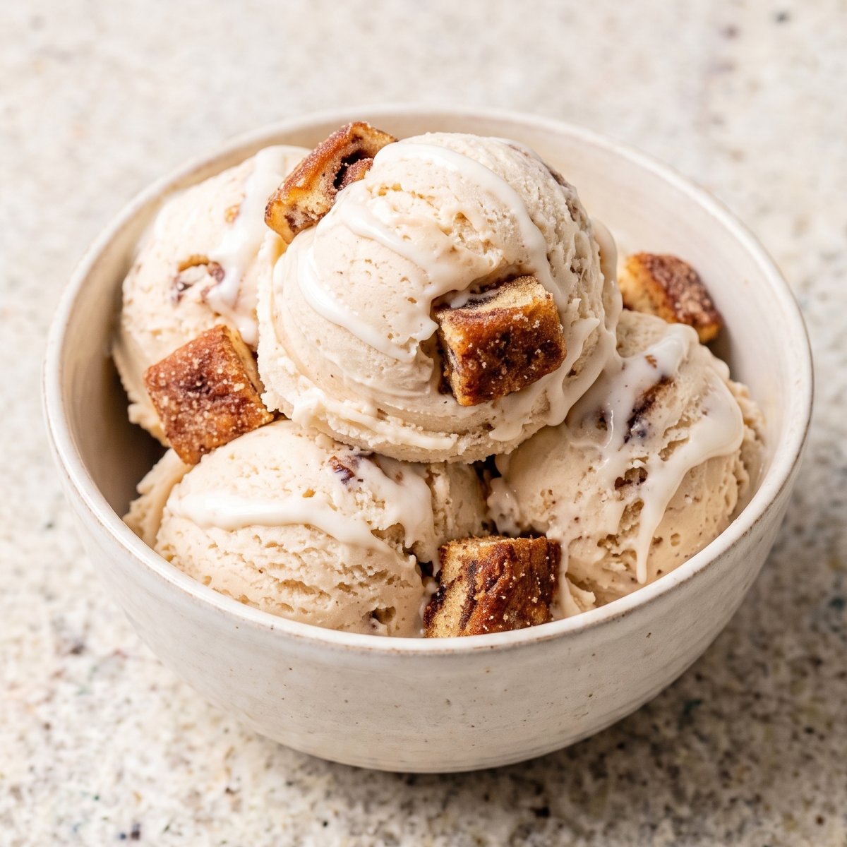 Dairy Free Cinnamon Roll Ice Cream