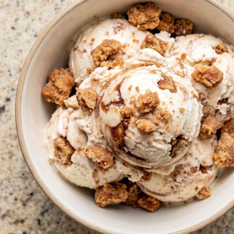 Dairy Free Cinnamon Roll Swirl Ice Cream