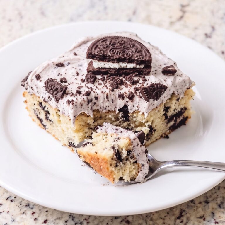 Dairy Free Cookies & Cream Poke Cake