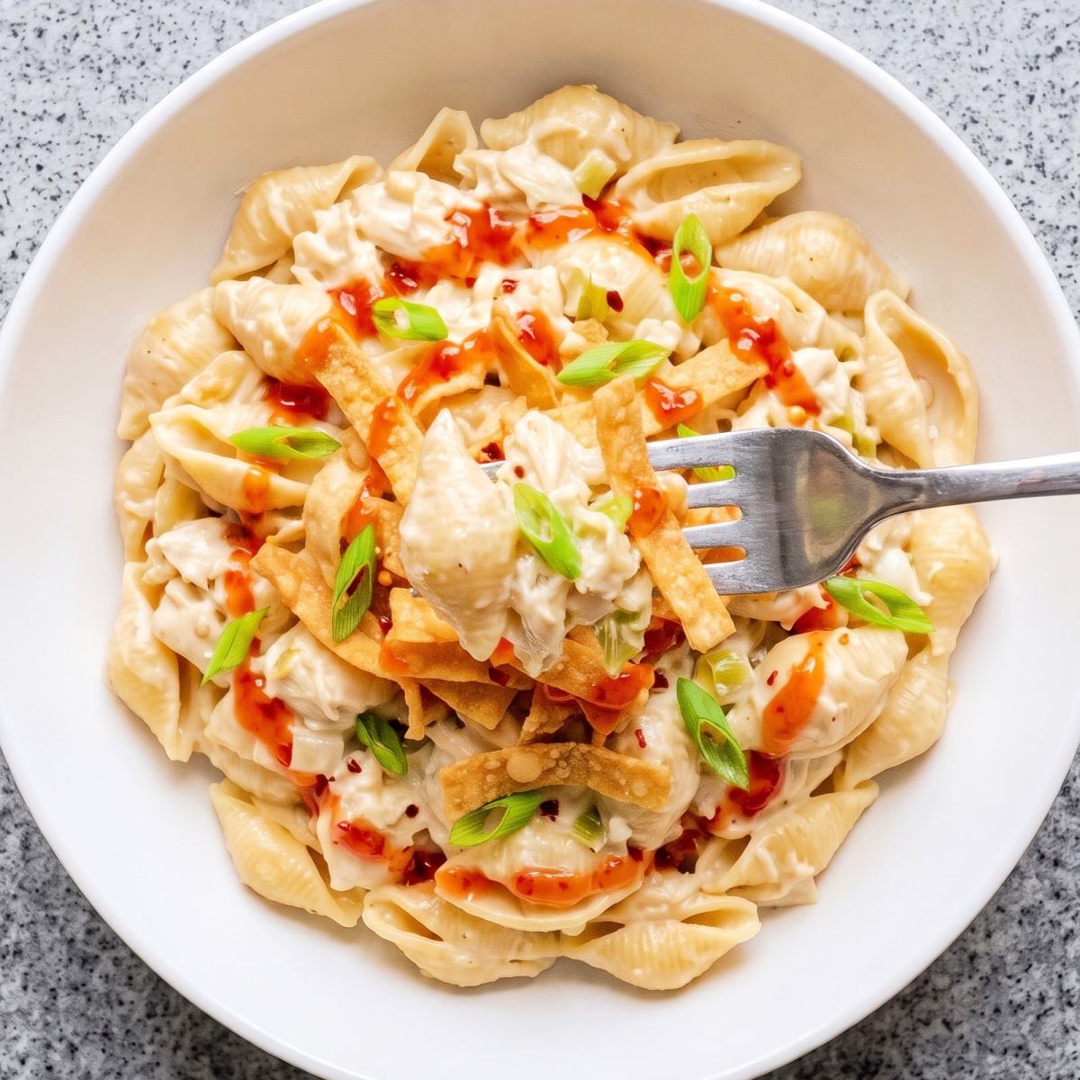 Dairy Free Crab Rangoon Pasta