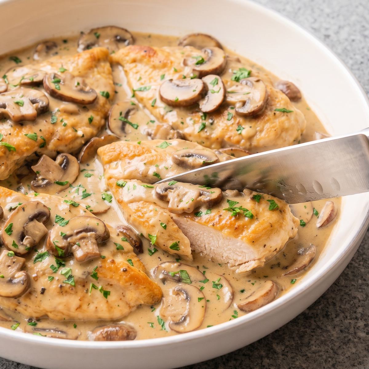 Dairy Free Creamy Chicken Marsala