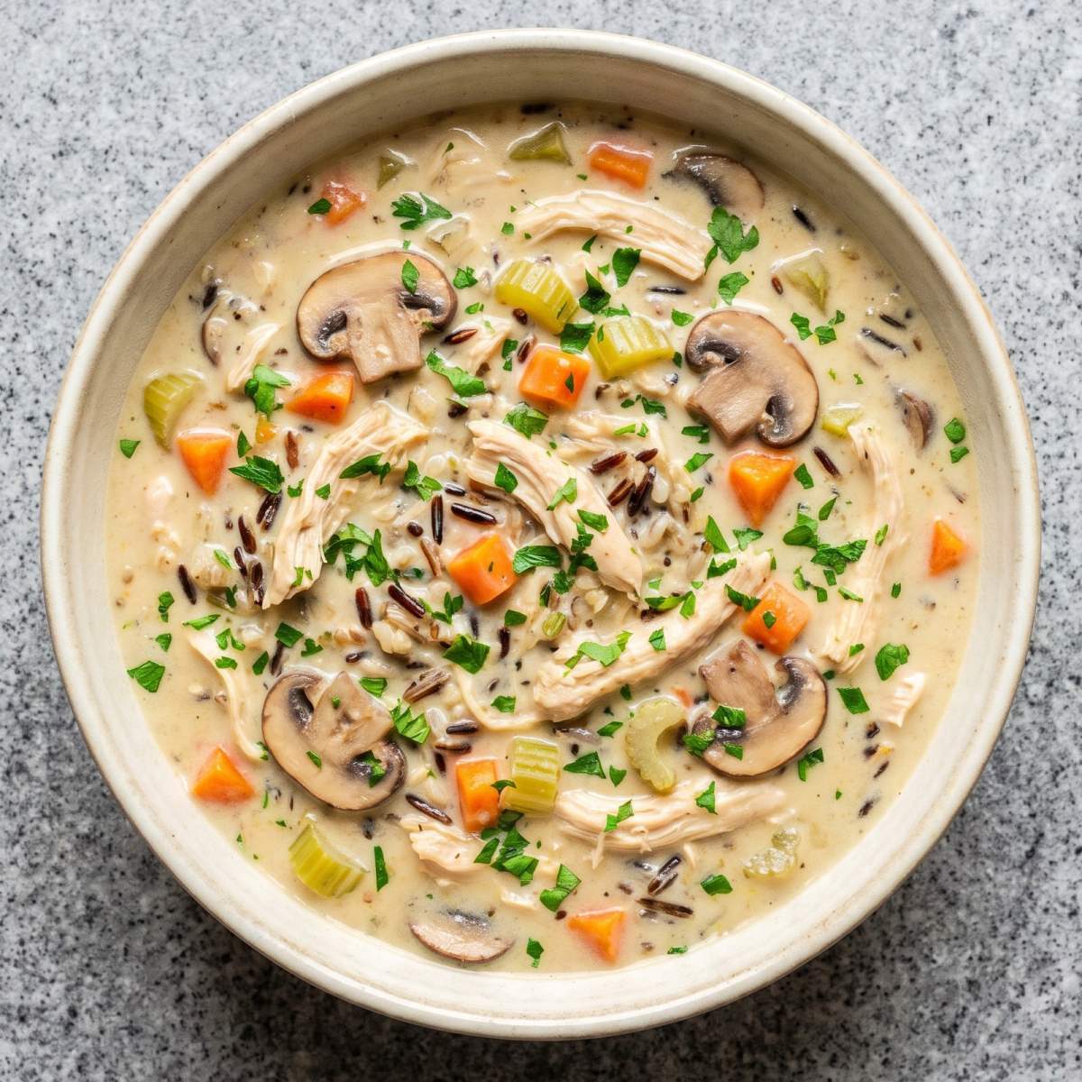 Dairy Free Creamy Chicken Wild Rice Soup