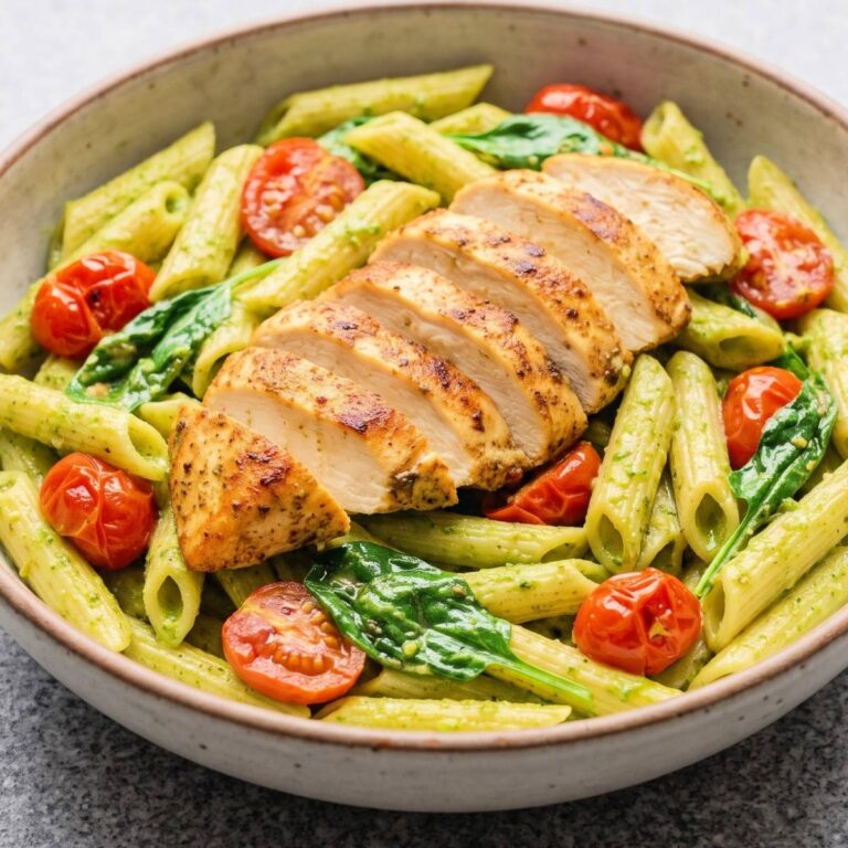 Dairy Free Creamy Pesto Chicken Pasta