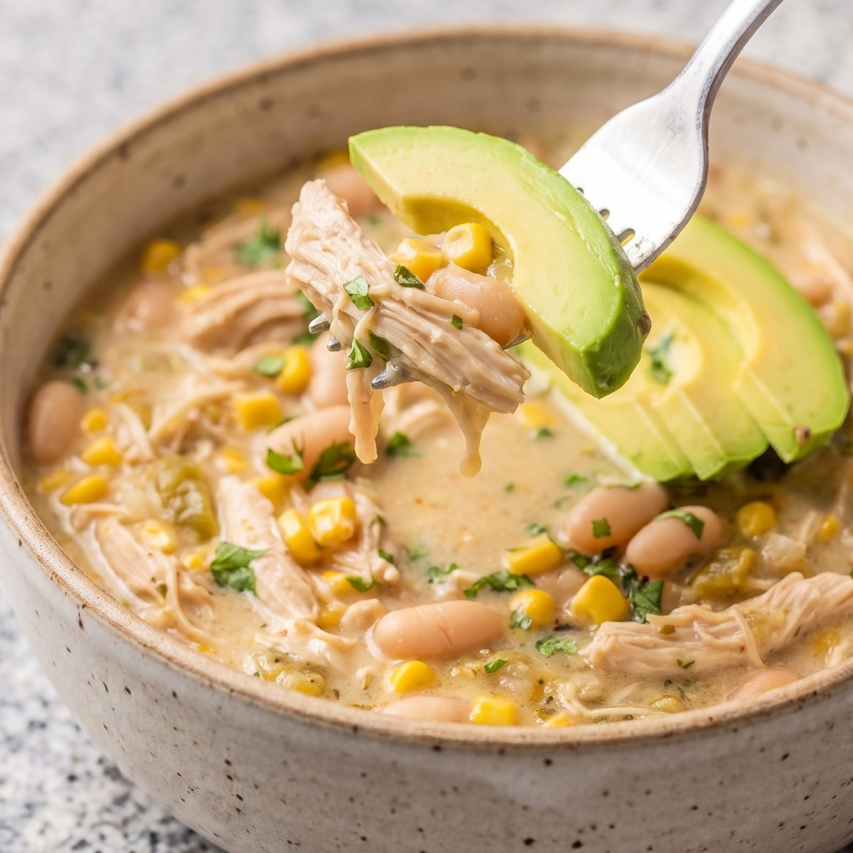 Dairy Free Creamy White Chicken Chili