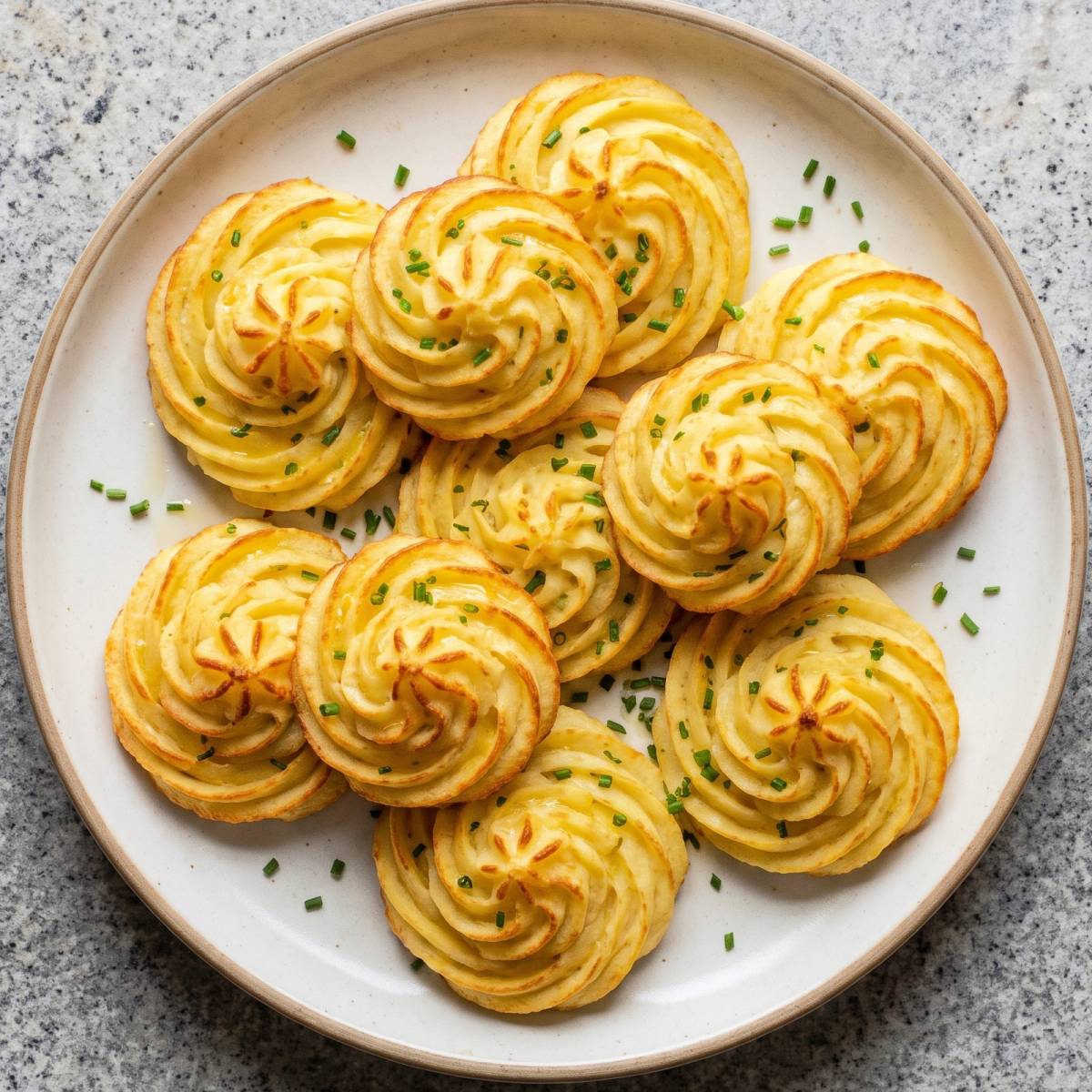 Dairy Free Duchess Potatoes