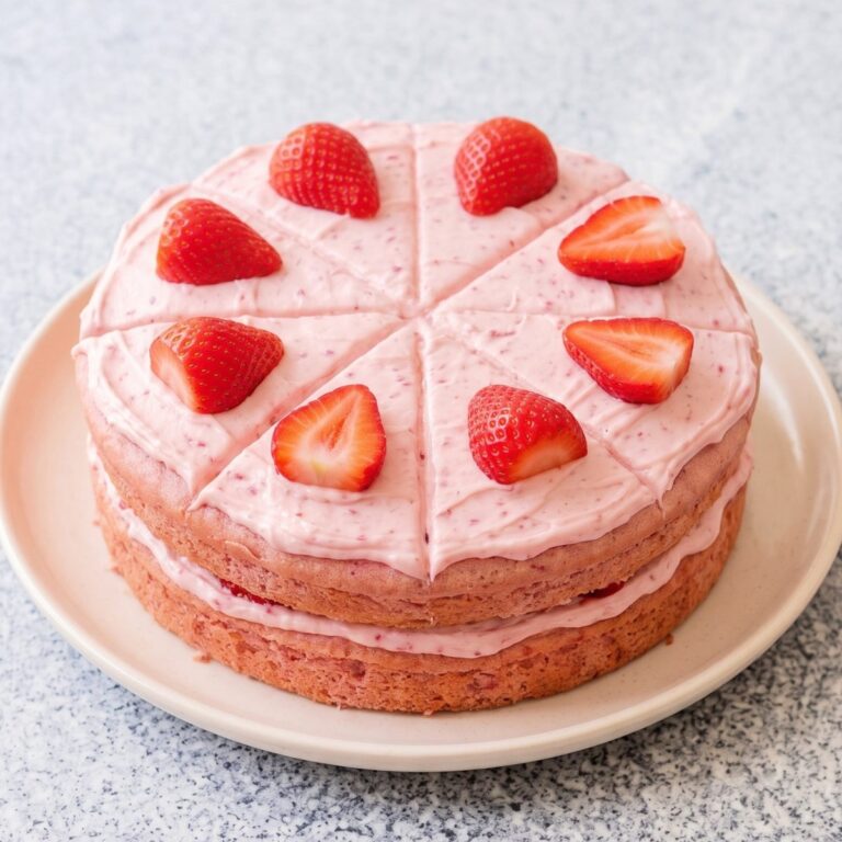 Dairy Free Fresh Strawberry Cake