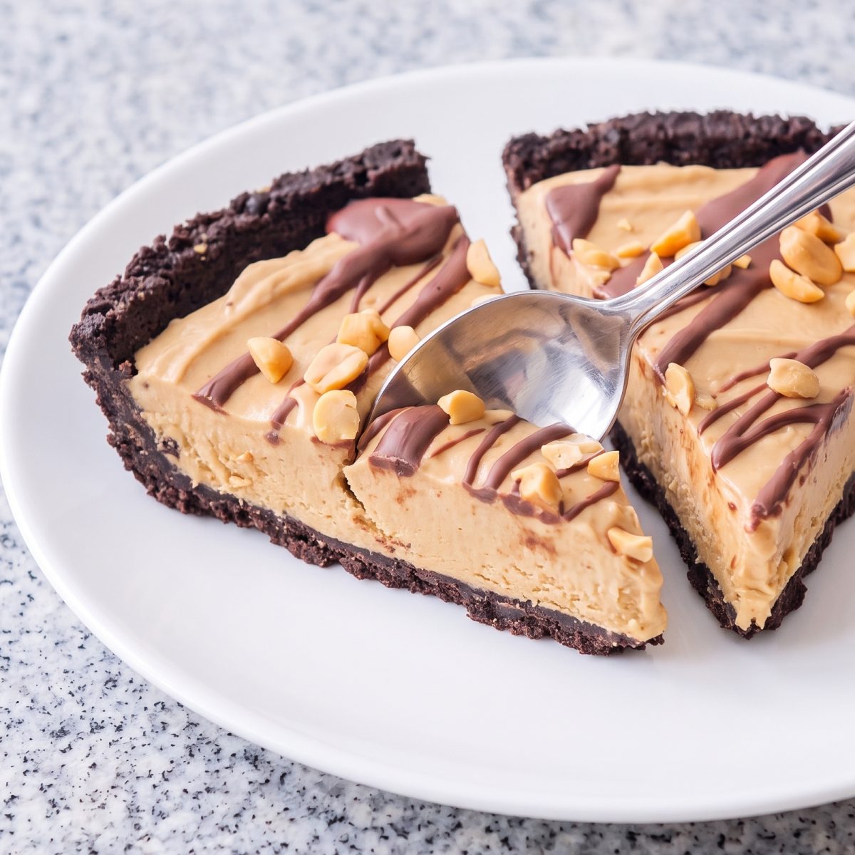 Dairy Free Frozen Peanut Butter Cream Pie