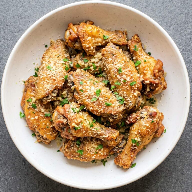 Dairy Free Garlic Parmesan Chicken Wings