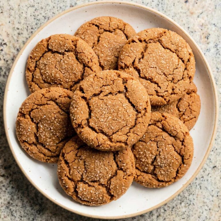 Dairy Free Ginger Molasses Cookies