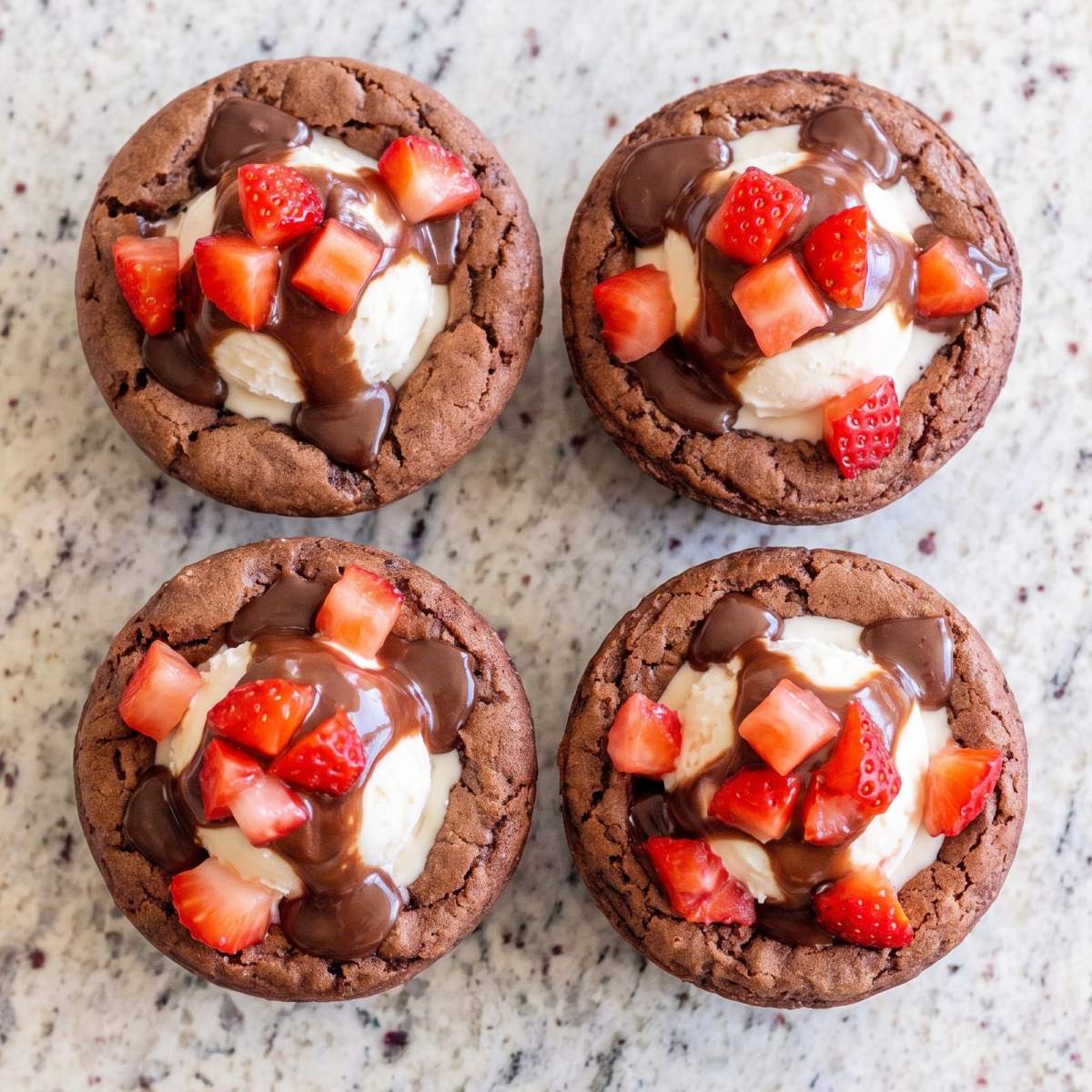 Dairy Free Hot Fudge Brownie Sundae Cups
