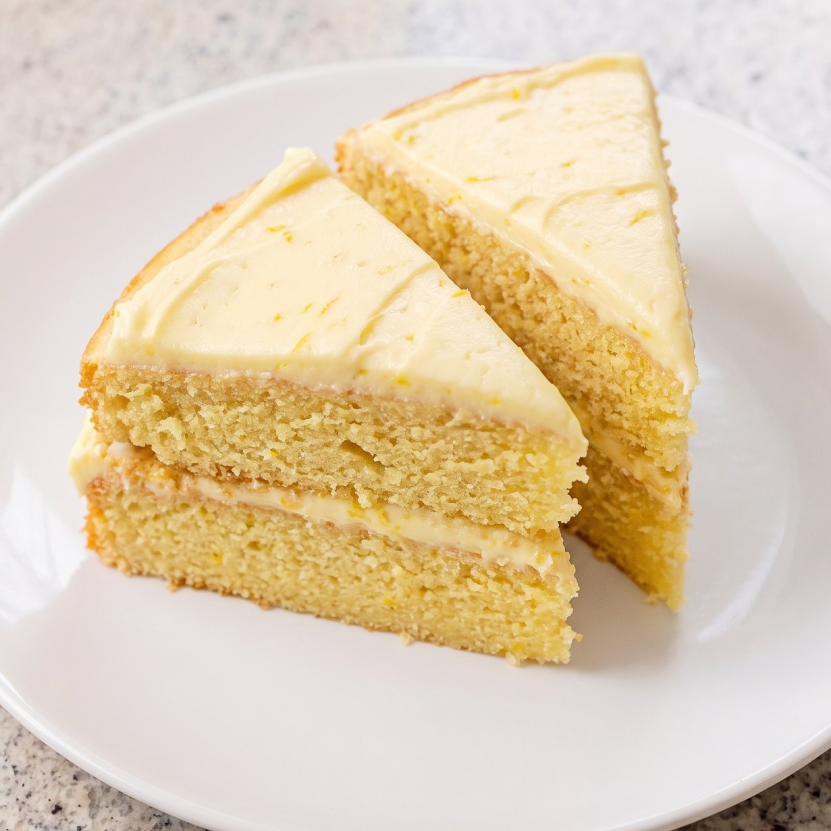 Dairy Free Lemon Layer Cake