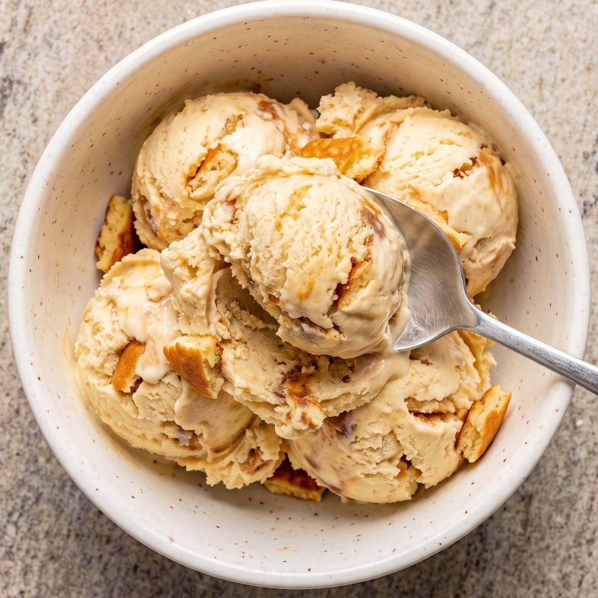Dairy Free Maple Pancake Crunch Ice Cream