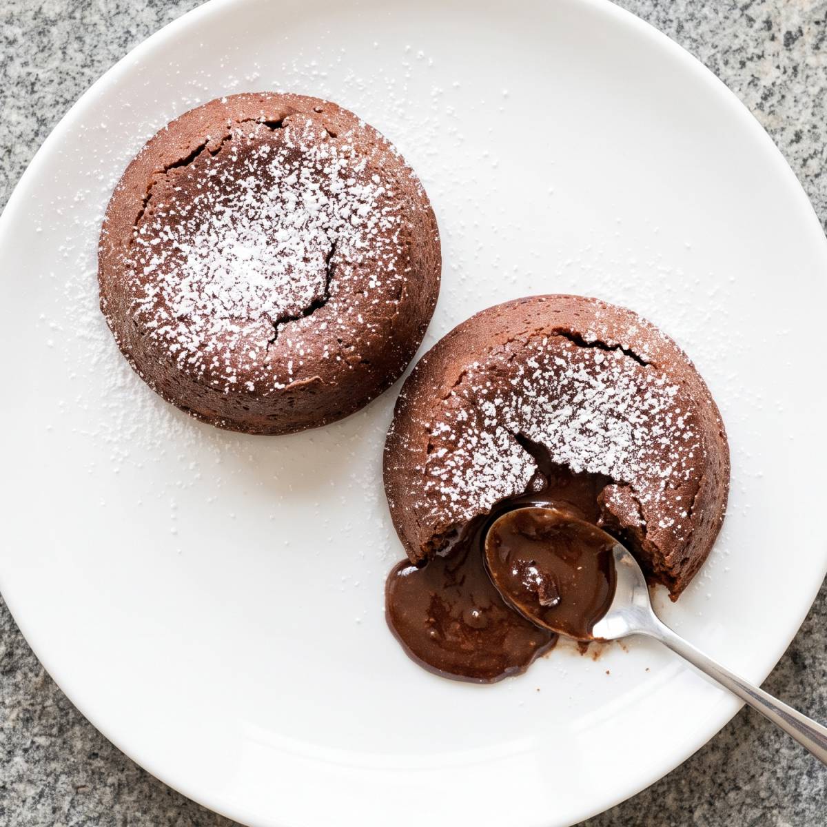 Dairy Free Molten Chocolate Lava Cakes