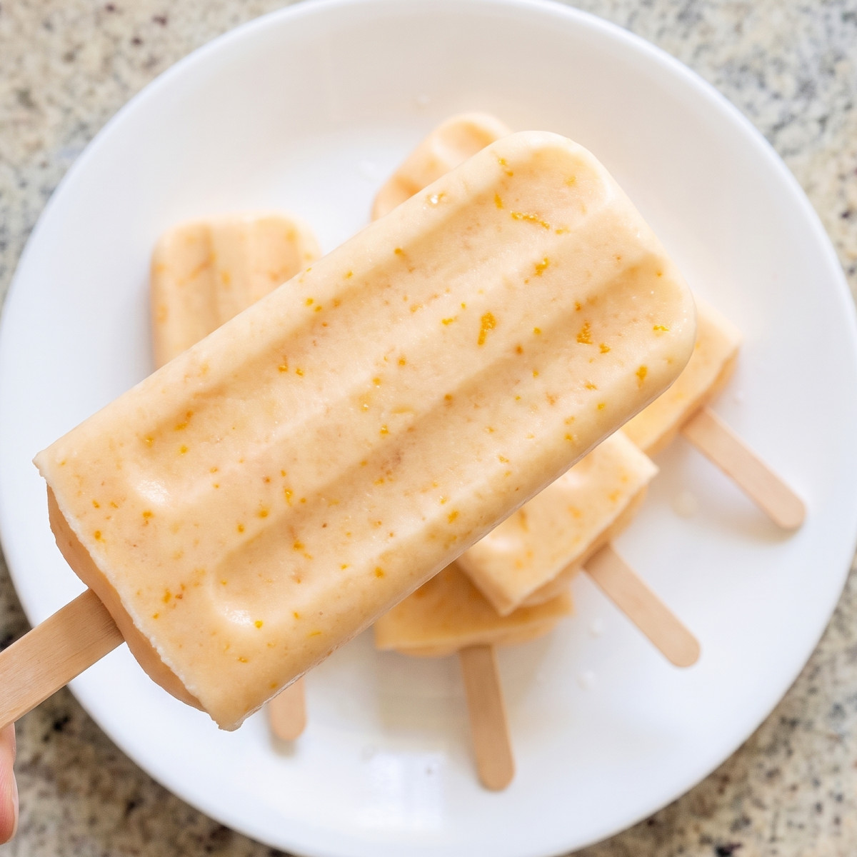 Dairy Free Orange Creamsicle Pudding Pops