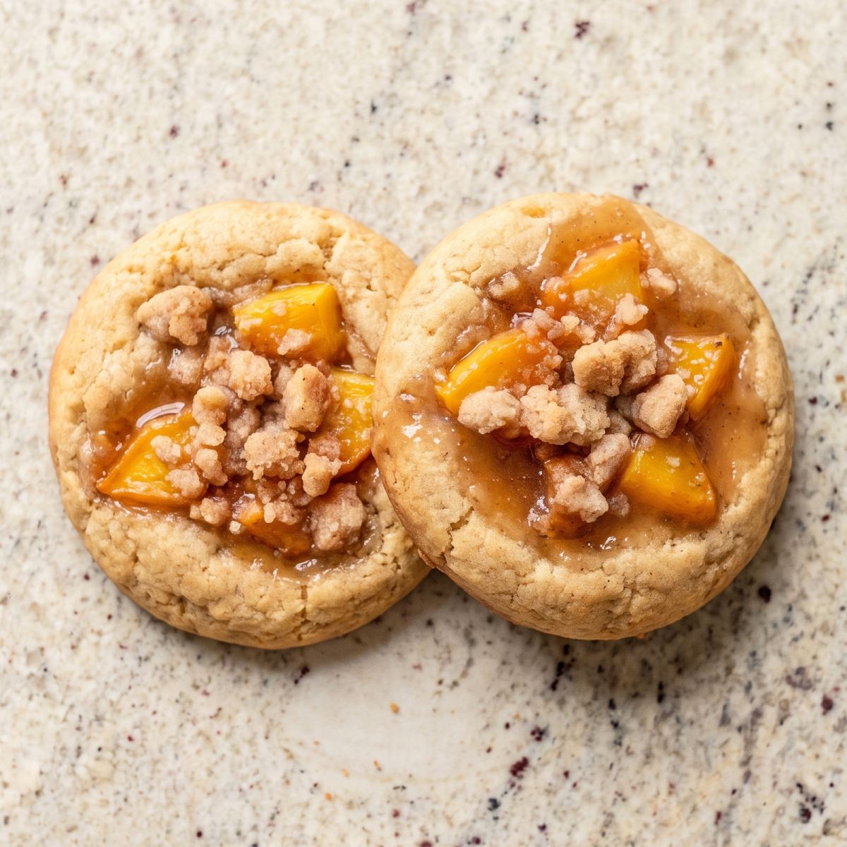Dairy Free Peach Cobbler Cookies