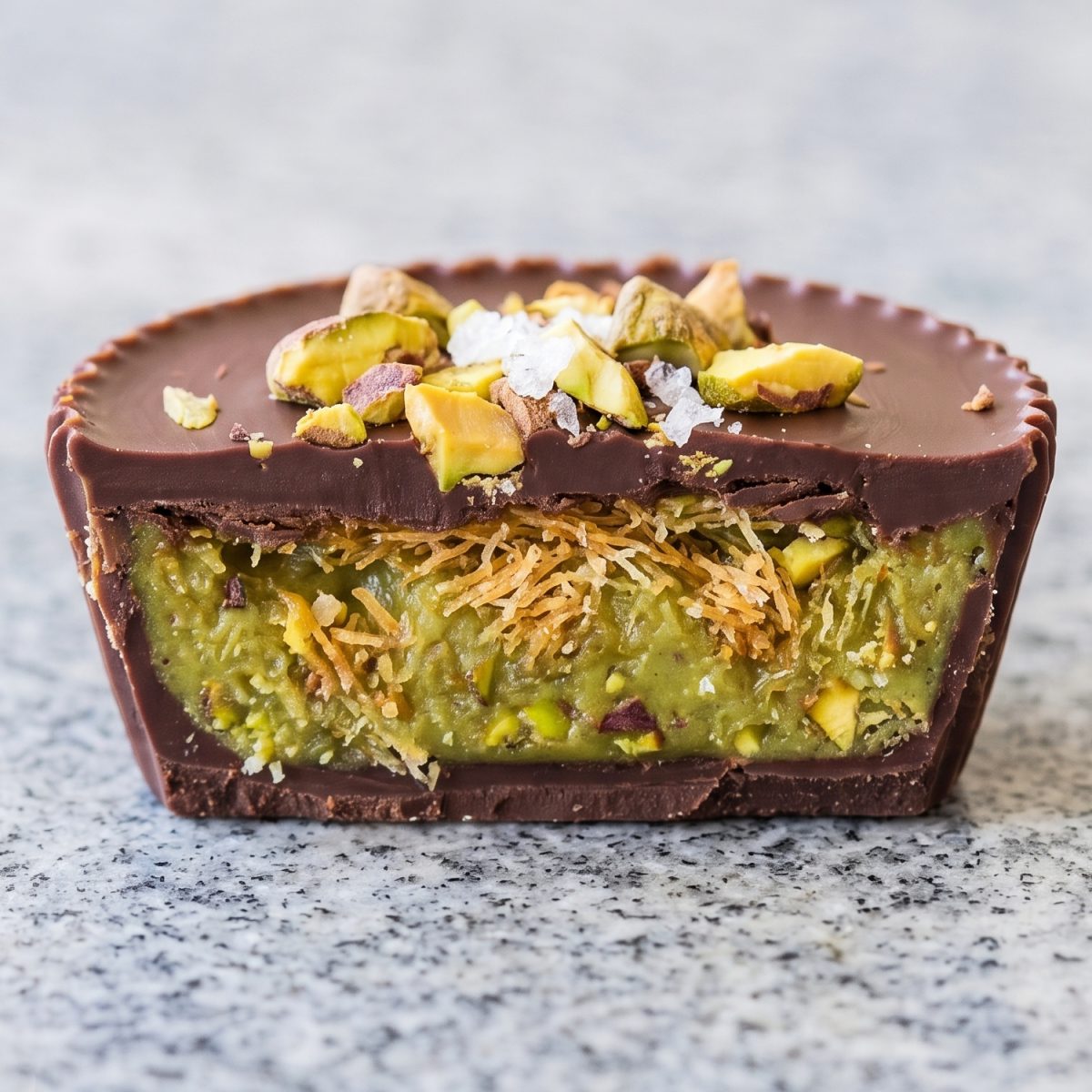 Dairy Free Pistachio Chocolate Crunch Cups