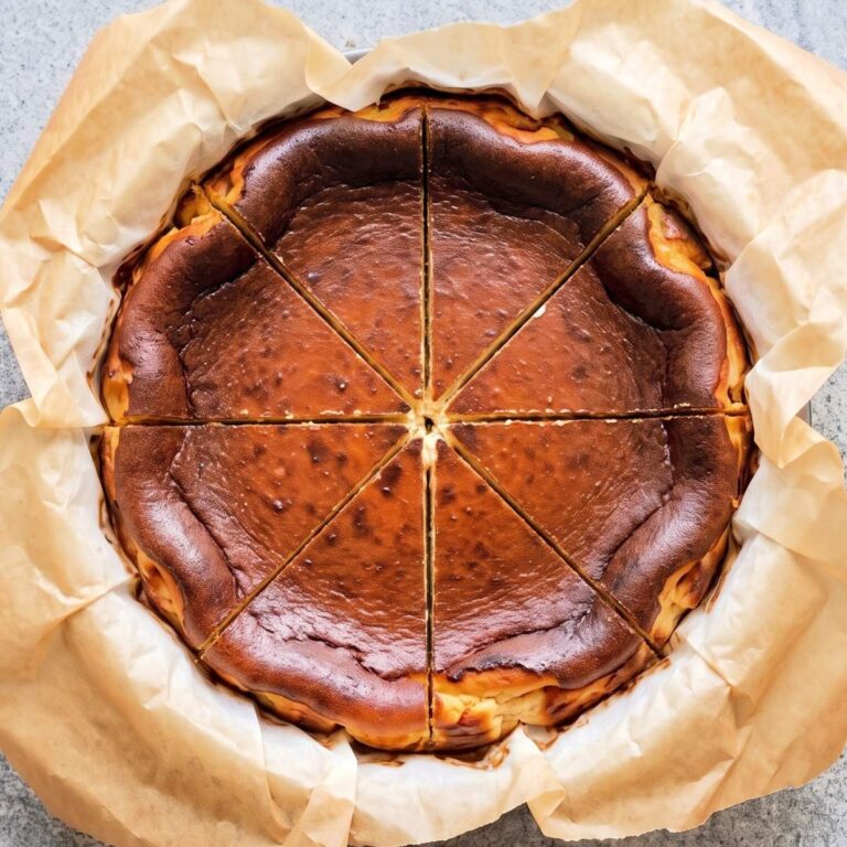 Dairy Free Protein Burnt Basque Cheesecake