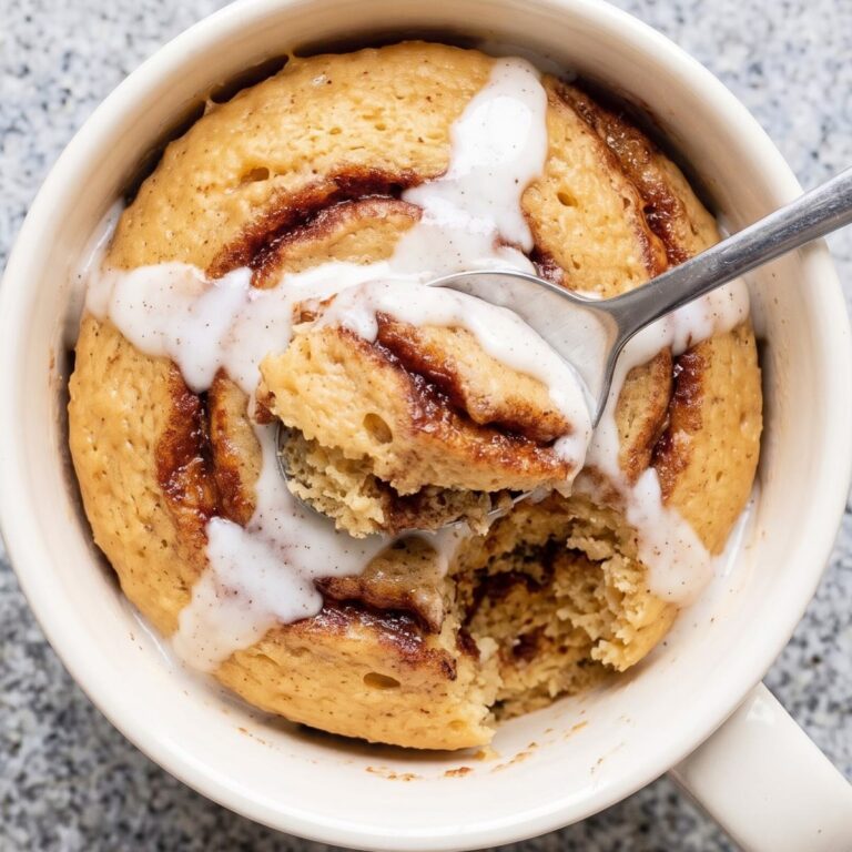 Dairy Free Protein Cinnamon Roll Mug Cake