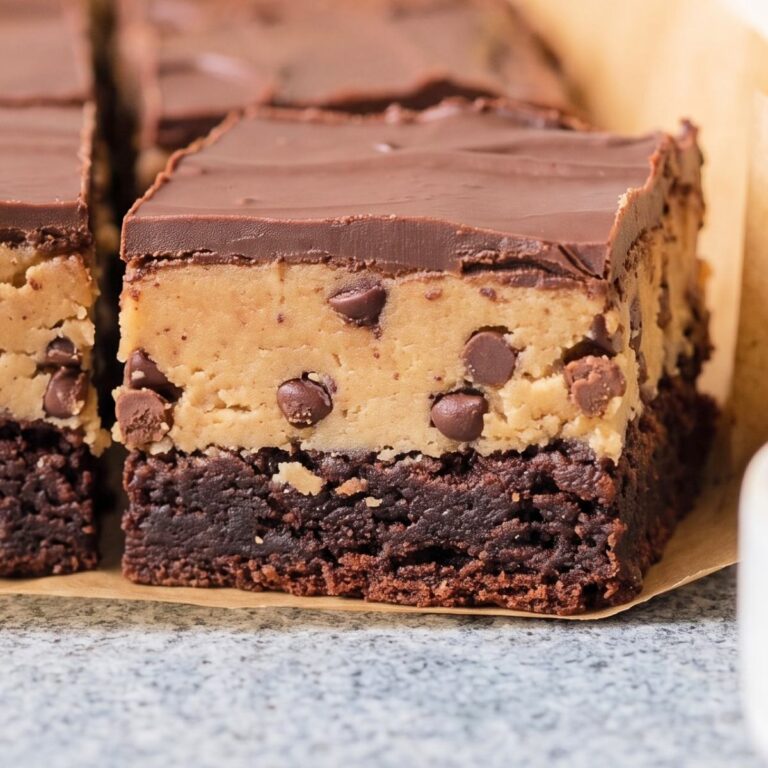 Dairy Free Protein Cookie Dough Brownies