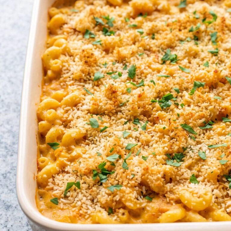 Dairy Free Roasted Garlic Mac & Cheese