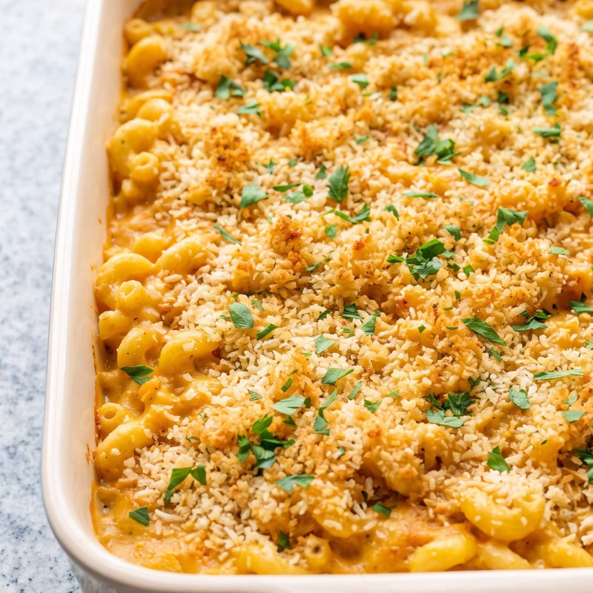 Dairy Free Roasted Garlic Mac & Cheese