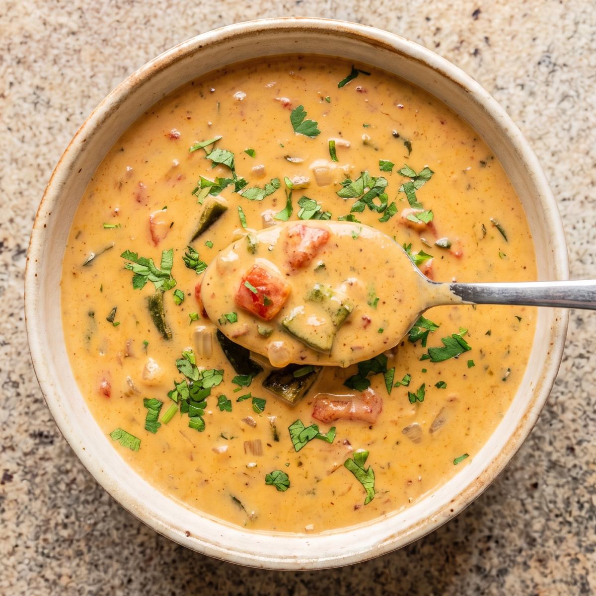 Dairy Free Roasted Poblano Queso