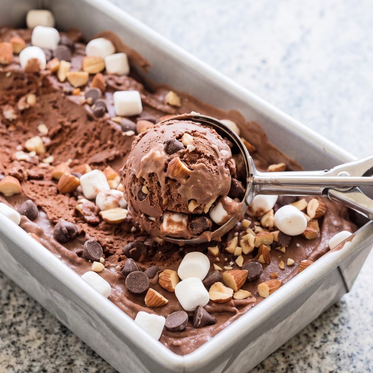 Dairy Free Rocky Road Ice Cream