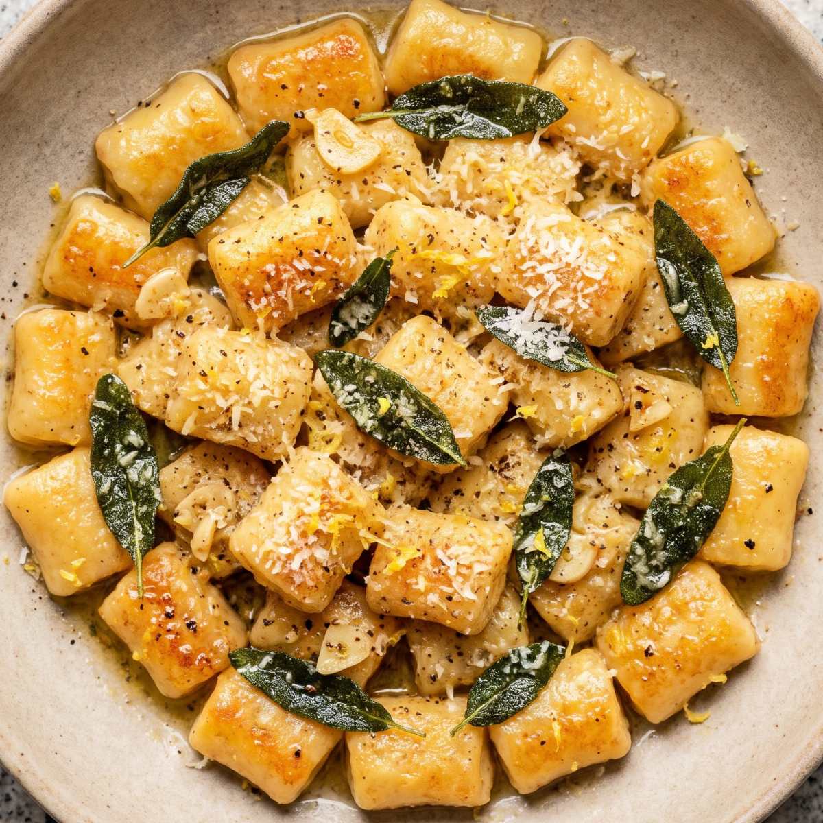Dairy Free Sage Butter Potato Gnocchi