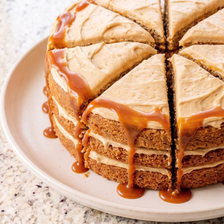 Dairy Free Salted Caramel Layer Cake
