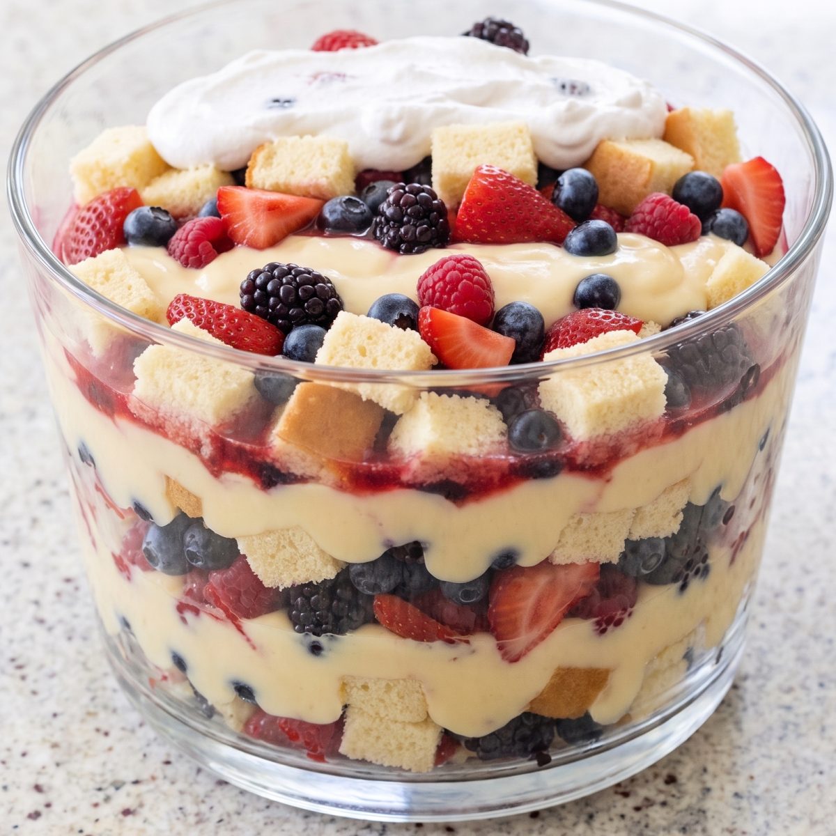 Dairy Free Summer Berry Trifle