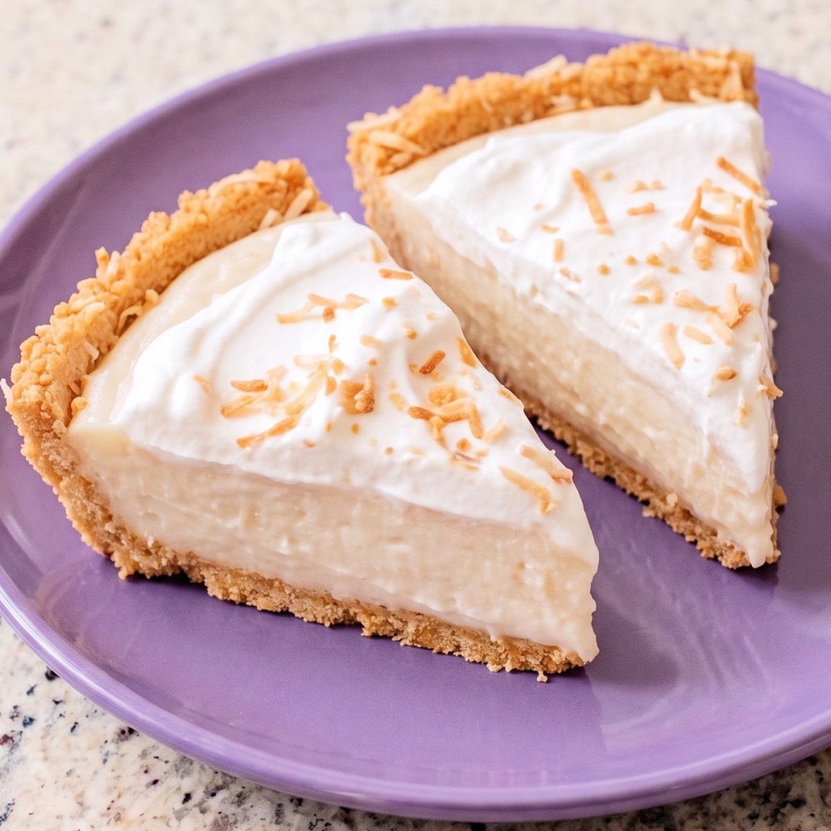 Dairy Free Toasted Coconut Cream Pie