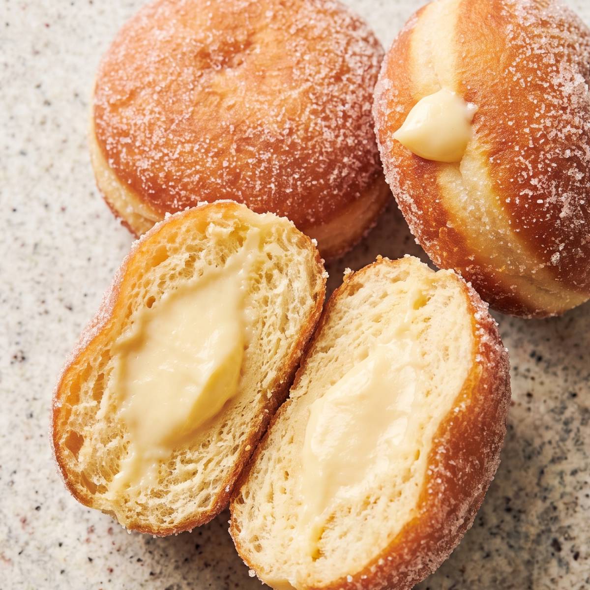 Dairy Free Vanilla Cream Doughnuts