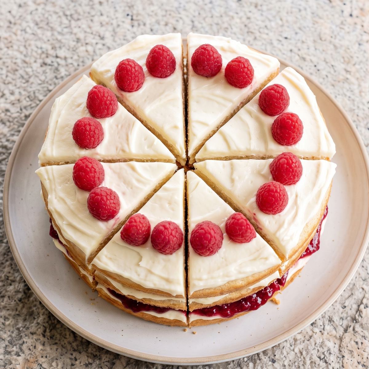 Dairy Free White Chocolate Raspberry Cake